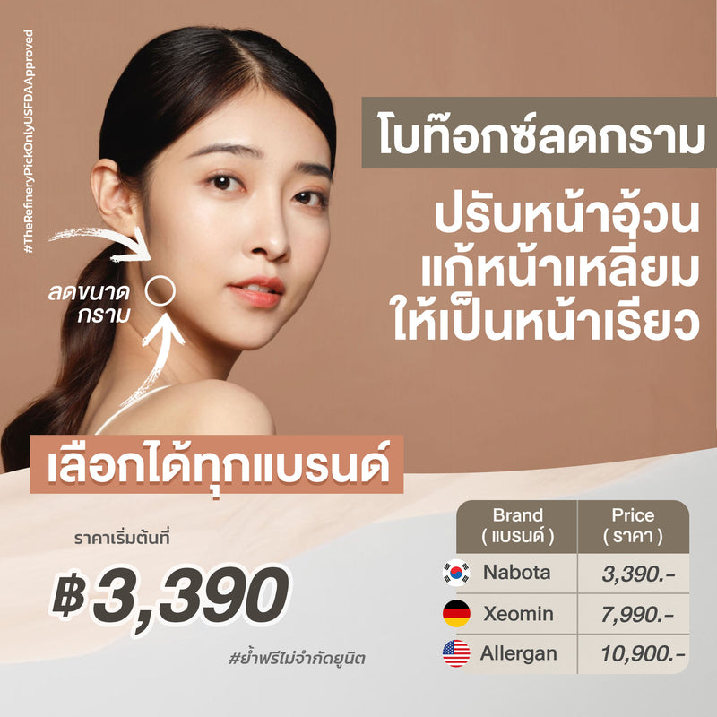 Botox - Jaw Refining<BR><br>(โบท๊อกซ์ ลดกราม)<br><br>