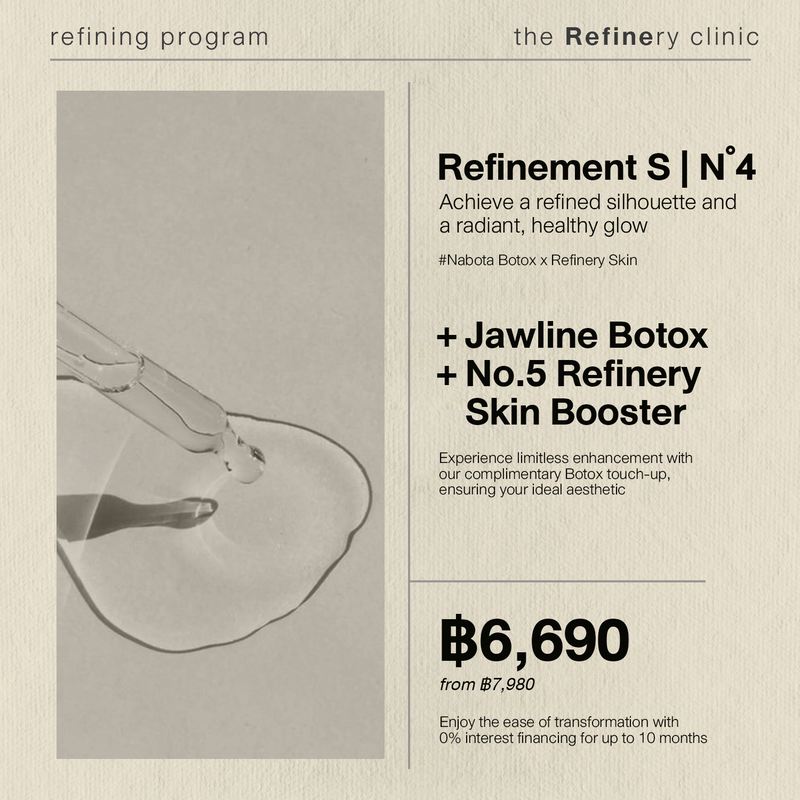 The Refinery Facial Minimizing No. 04<br><br>[Nabota]<br>+ โบท๊อกซ์กราม<br>+ ฉีดเมโสผิวฉ่ำวาว<br><br>