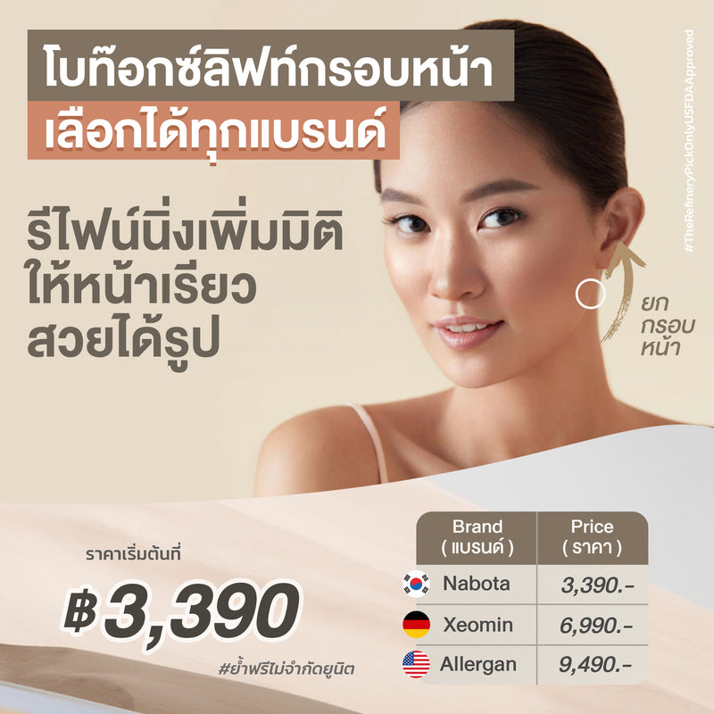 Botox - Facial Lifting Refinement<BR><BR>(โบท๊อกซ์ ลิฟท์กรอบหน้า)<BR><BR>