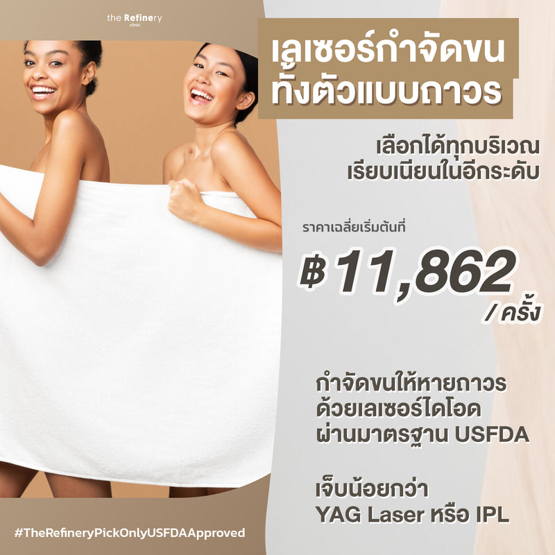 Diology Hair Removal - Whole Body<br><br>(เลเซอร์กำจัดขนทั้งตัว)