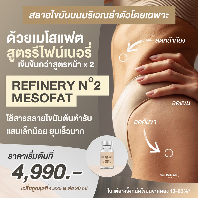 Refinery No.2 Formula MESO Fat (Body)<br><br>(เมโสแฟตสลายไขมันตัว สูตรลับเฉพาะรีไฟน์เนอรี่)<BR><br>