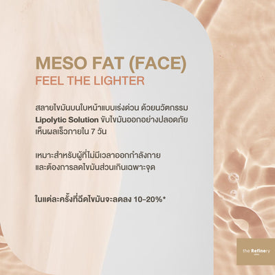 Refinery No.4 Formula MESO Fat (Face)<br><br>(เมโสแฟตสลายไขมันหน้า สูตรลับเฉพาะรีไฟน์เนอรี่)<BR><br>